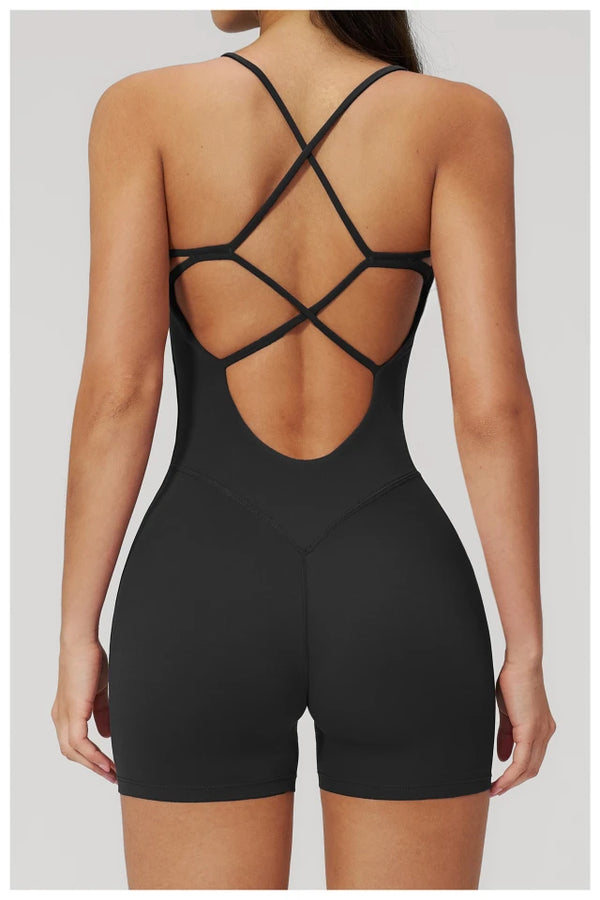SPARK Women's Backless Yoga Fitness Jumpsuit ZC3091