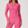 SPARK Stand Collar Zipper Yoga Jacket For Women ZC4513