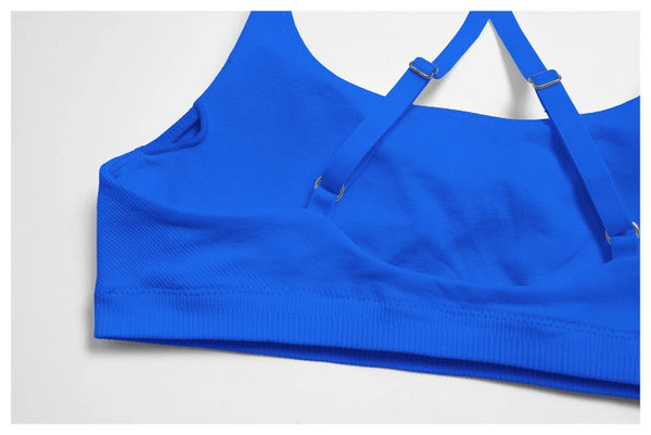 SPARK Seamless Cross Back Adjustable Sports Yoga Bra ZC7790