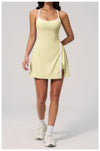 SPARK Naked-Feel Fitness Tennis Dress with Built-in Shorts ZC2134