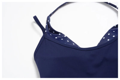 SPARK New Color-blocked Polka Dot Yoga Tank Top ZC4549