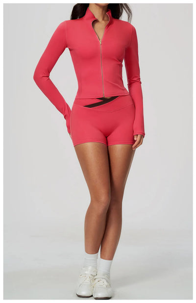 SPARK Women’s Waist-Cinching Long Sleeve Cycling Jacket ZC2578