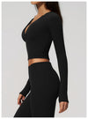 SPARK Women's Slim-Fit Long-Sleeve Yoga Top ZC4208