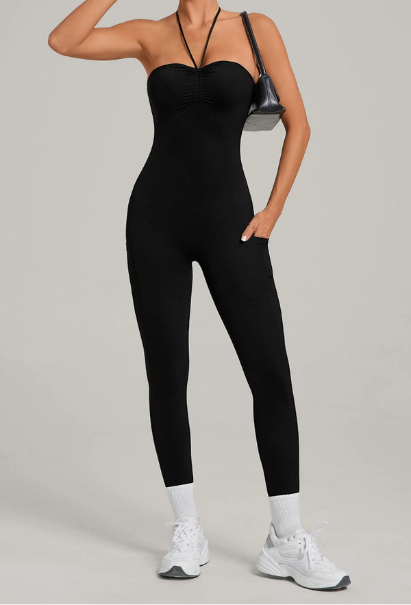 SPARK Women’s Versatile Yoga Jumpsuit with Side Pockets TF80663