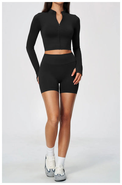 SPARK Seamless Women’s Cropped Yoga Fitness Jacket ZC5112