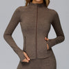 SPARK Brushed Long Sleeve Zip Pocket Jacket For Women ZC4510