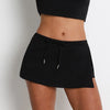 SPARK Yoga Short Sleeve Drawstring Skirt Two Piece Set SB2454