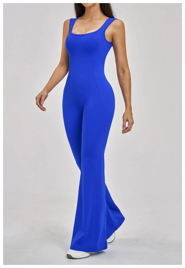 SPARK Beautiful Back Yoga Flared Jumpsuit For Women ZC2546