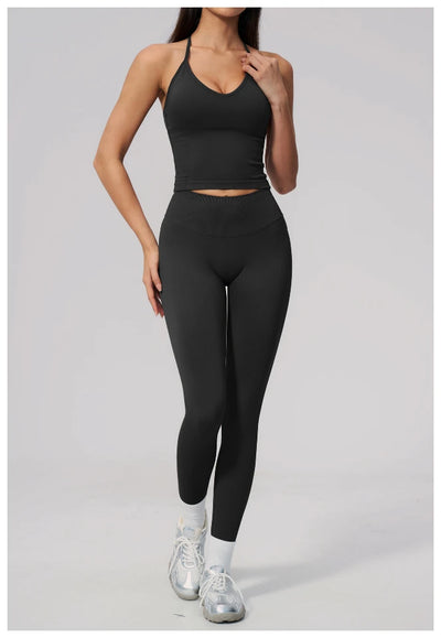 SPARK Seamless Halter Neck Y-Back Yoga Fitness Tank Top ZC3595