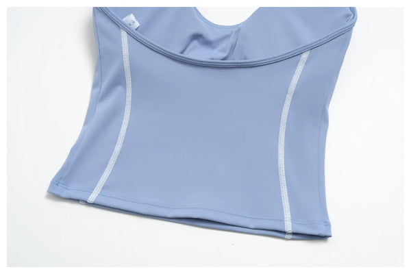 SPARK New Fashionable Contrast Color Yoga Outfit 2 Piece Set ZC4533