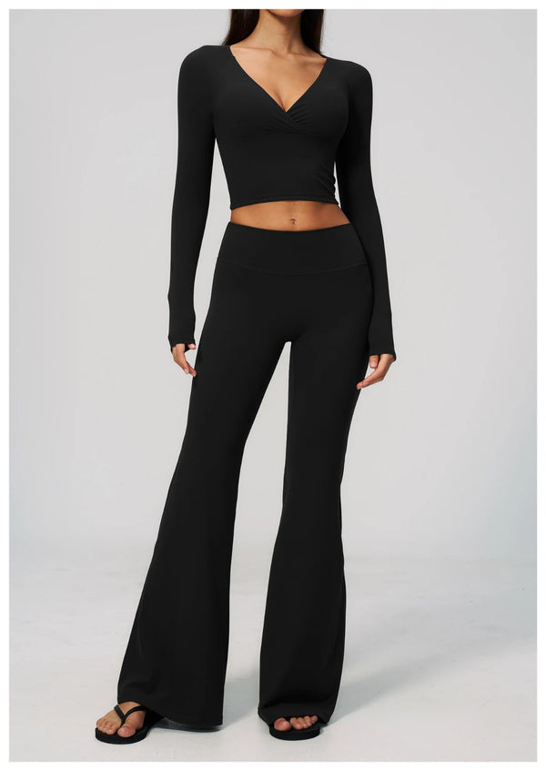 SPARK Women's Slim-Fit Long-Sleeve Yoga Top ZC4208