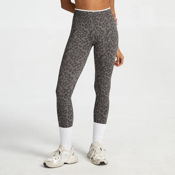SPARK Seamless Leopard-print Yoga Fitness Leggings RXW3006-2