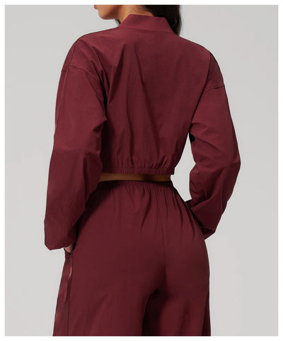SPARK UPF 50+Ribbed Stand Collar Lightweight Yoga Workout Jacket ZC2549