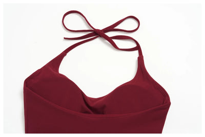 SPARK Women's Halter Neck Tie-Up Yoga Tank Top ZC5560