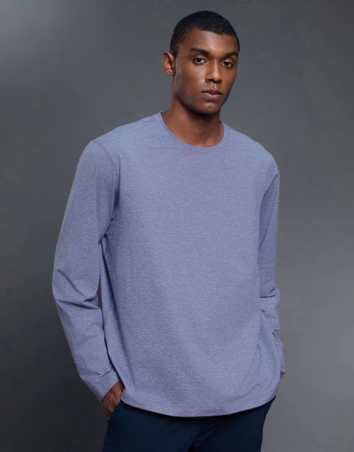 SPARK Men's Round Neck Versatile Long Sleeve Top FK033