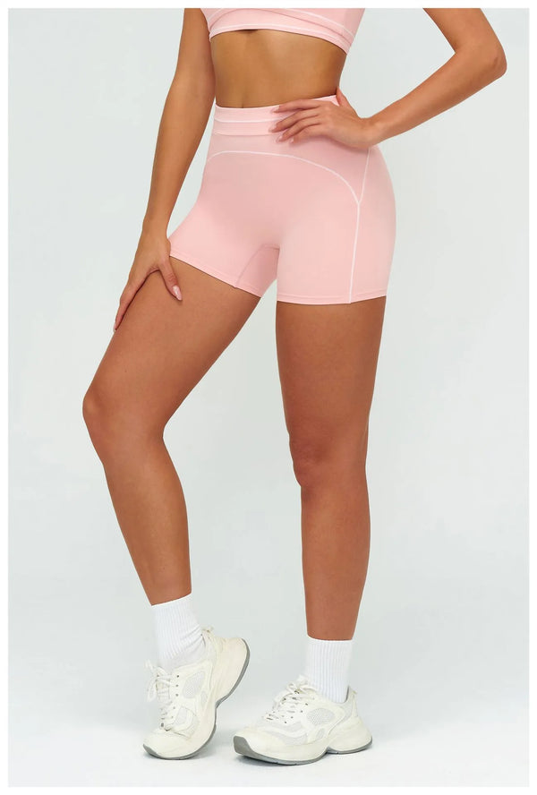 SPARK Contrast Color Folded High Waist Shorts ZC7028