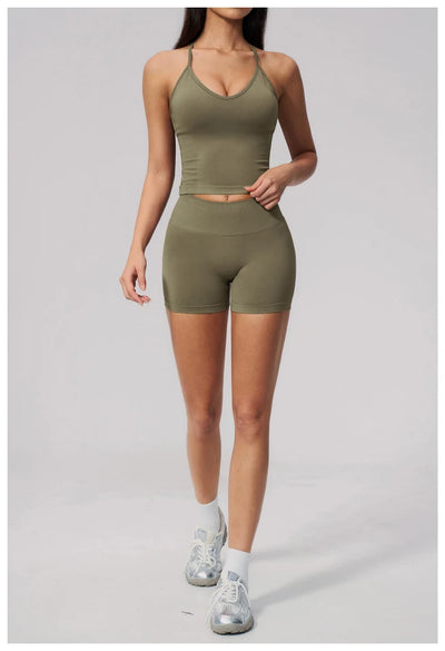 SPARK Seamless Fitness Shorts 3 Inch Scrunch Butt Yoga Shorts for Women ZC3595