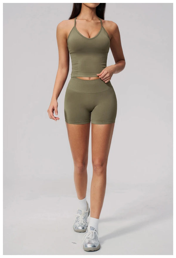 SPARK Seamless Fitness Shorts 3 Inch Scrunch Butt Yoga Shorts for Women ZC3595