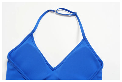 SPARK Women’s Sexy V-neck Halter Yoga Fitness Bra ZC9666