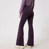 SPARK Leopard Fleece Flared Pants FX3051