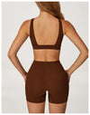SPARK Brushed High Waist Fitness Yoga Shorts ZC4507