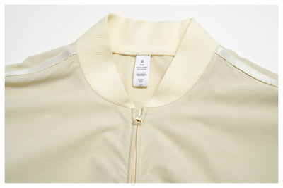 SPARK UPF 50+Ribbed Stand Collar Lightweight Yoga Workout Jacket ZC2549