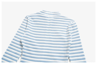 SPARK Women's New Slim-Fit Cropped Striped Fitness Jacket ZC4556