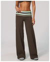 SPARK Retro Polka Dot Fold-Over Yoga Pants ZC4549