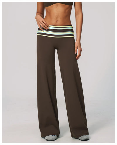 SPARK Retro Polka Dot Fold-Over Yoga Pants ZC4549