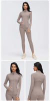 SPARK Women's Slim-Fit Zip-Up Yoga Jacket DQ26110
