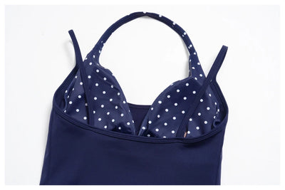 SPARK New Color-blocked Polka Dot Yoga Tank Top ZC4549