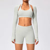SPARK Women's Thin Smock with Open Back Fitness Cropped Top RX2376