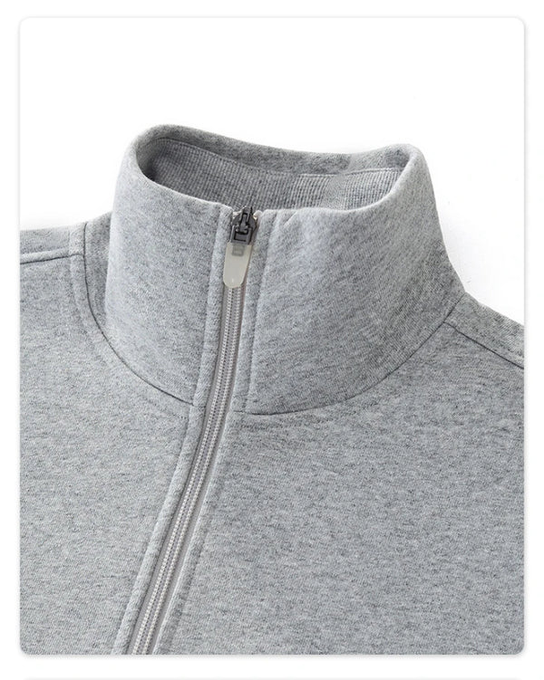SPARK Women's Adjustable Hem Half-zip Cropped Athletic Sweatshirt PL6318