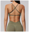 SPARK Seamless Ribbed 3-Way Convertible Yoga Sports Bra ZC3597