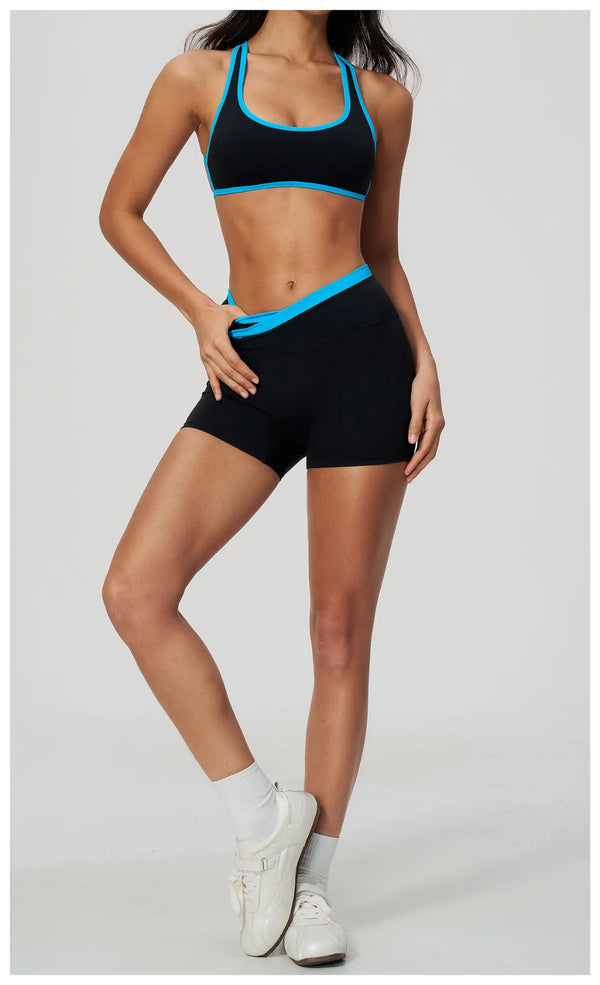 SPARK Women’s Cutout Crossover Back Naked-Feel Sports Bra ZC2578