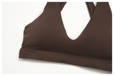 Spark Women's Halter-Neck High Support Yoga Sports Bra ZC2588