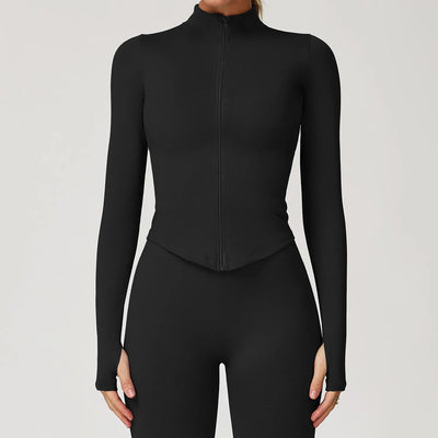 SPARK Slim-fit Zip-up Yoga Jacket For Women ZC7725