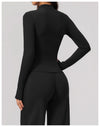 SPARK Women's New Slim-Fit Brushed Stretch Zip-Up Yoga Jacket ZC5529