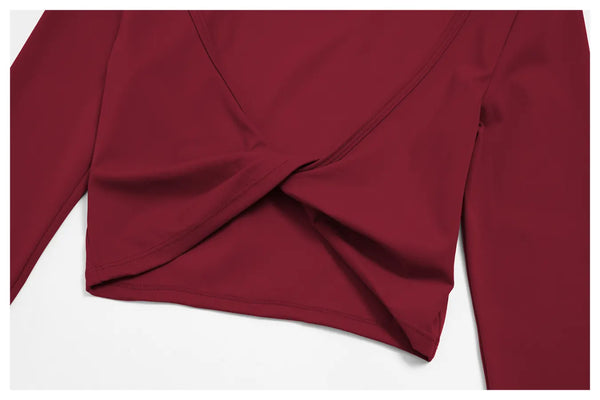 Spark Women's Long Sleeve Cropped Yoga Top ZC5529