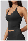SPARK Seamless Halter Neck Y-Back Yoga Fitness Tank Top ZC3595