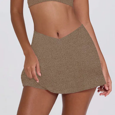 SPARK V-Shaped Waist Slim Tennis Skirt QY6510