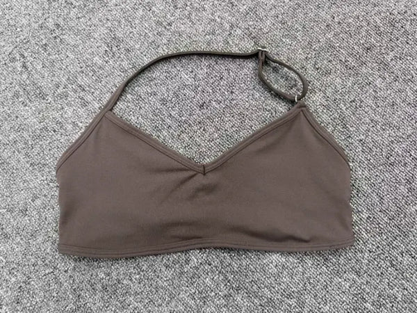 SPARK Women's Halter Neck Sports Bra with Built-In Pads TF8402