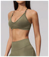 SPARK Seamless Ribbed 3-Way Convertible Yoga Sports Bra ZC3597