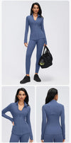 SPARK Women's Slim-Fit Zip-Up Yoga Jacket DQ26110