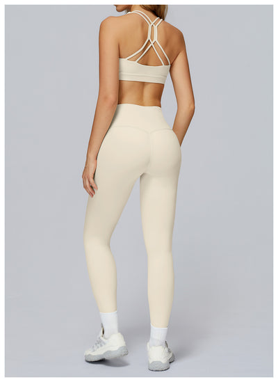 SPARK Cross Hollow Back Sports Bra for Running and Fitness ZC7011