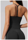 SPARK Seamless Halter Neck Y-Back Yoga Fitness Tank Top ZC3595