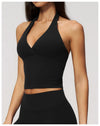 SPARK Women's Halter Deep V-neck Yoga Tank Top ZC4208