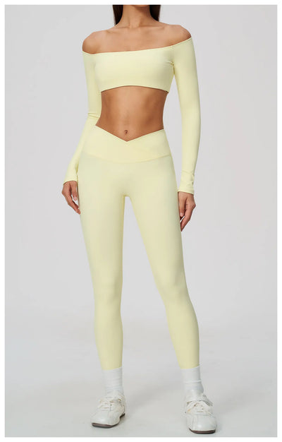 SPARK Women's Naked-Feel Cross Waist Yoga Leggings ZC2588