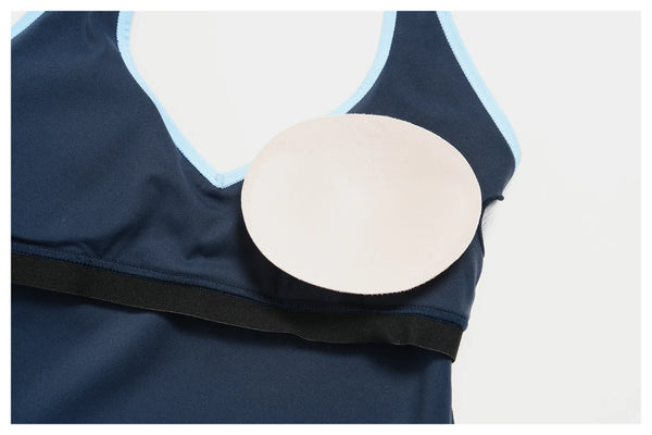 SPARK Color-block V-neck Halter Yoga Tank Top ZC9639