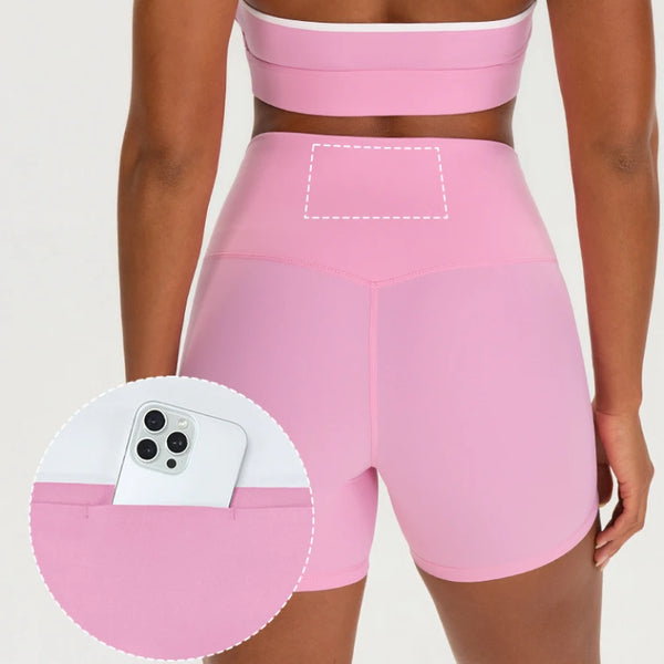 SPARK Sexy Backless Workout Set for Women YEL62718+62419